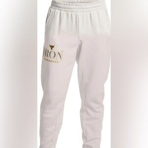 New Men’s Under Armour Men's Project Rock 'Iron Paradise' Rival Fleece Joggers S